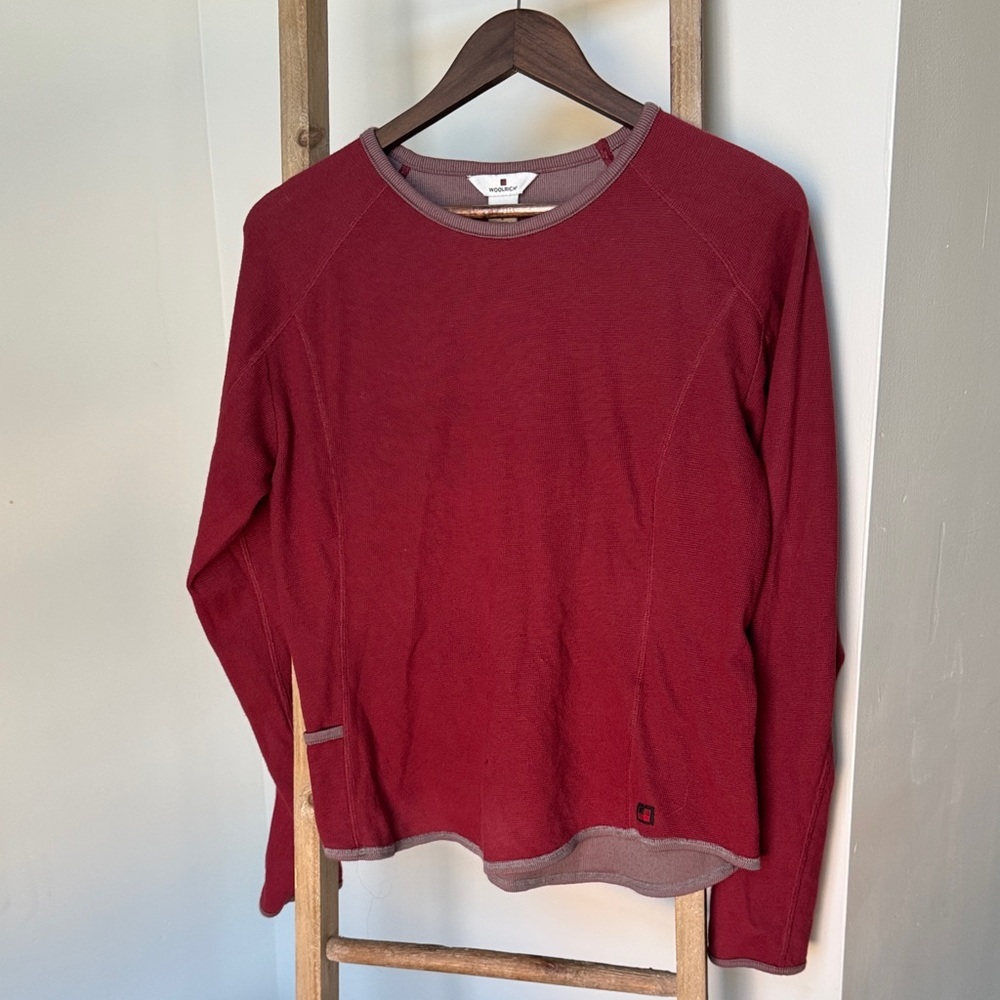 Woolrich‎ Women's Burgundy Long Sleeve Top